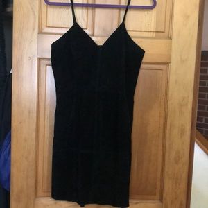 Black Suede express dress